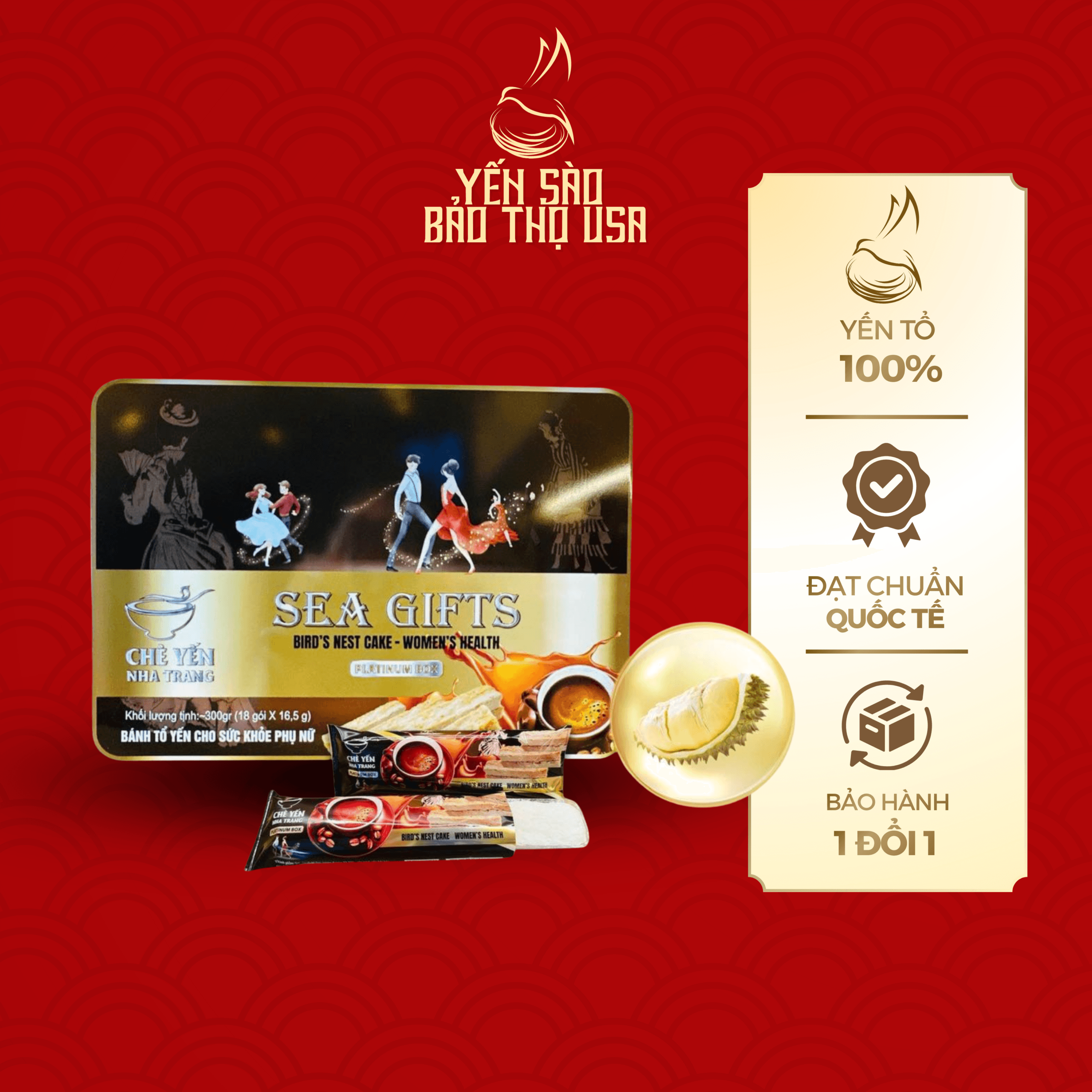 1 BÁNH TỔ YẾN DINH DƯỠNG SẮC ĐẸP PHỤ NỮ - Ảnh 1