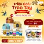 COMBO 2 BOX YẾN HỦ CHƯNG SẲN TẶNG 1 SOUP YẾN ĂN LIỀN