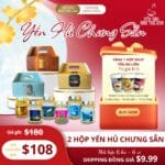 COMBO 2 BOX YẾN HỦ CHƯNG SẲN TẶNG 1 SOUP YẾN ĂN LIỀN