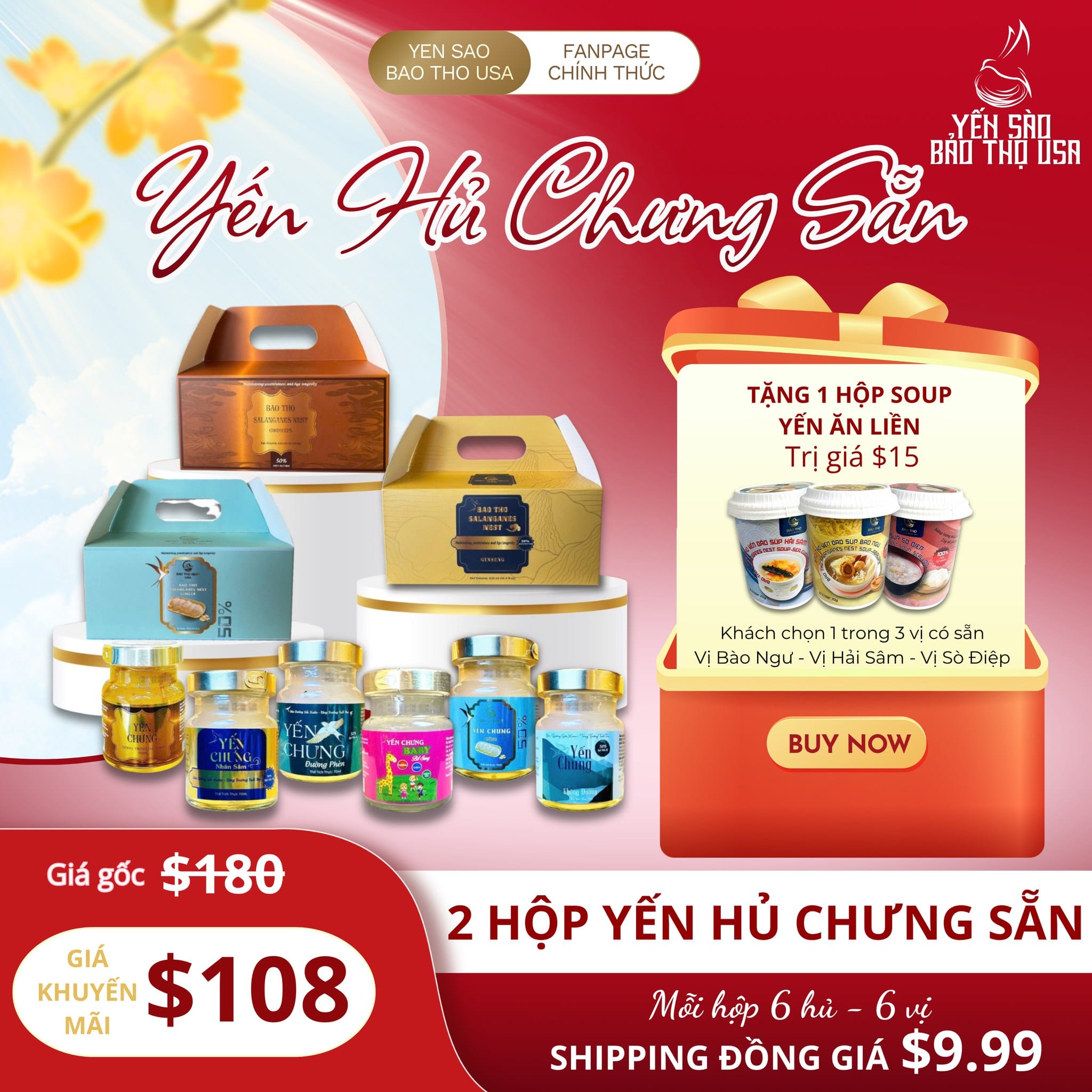 659058155_122128286649038319_7690688960534685183_n COMBO 2 BOX YẾN HỦ CHƯNG SẲN TẶNG 1 SOUP YẾN ĂN LIỀN - Ảnh 1